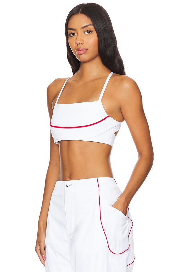 view 2 of 4 SUJETADOR in White & University Red