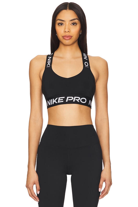 view 1 of 4 Light-Support Non Padded Sports Bra in Black & White