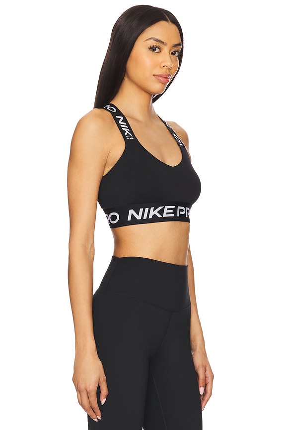 view 2 of 4 Light-Support Non Padded Sports Bra in Black & White