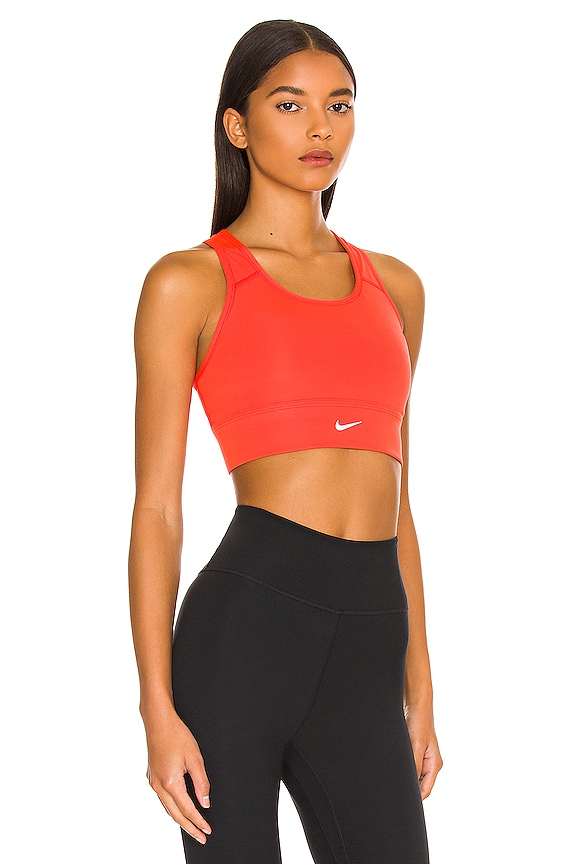 view 2 of 4 Swoosh Long Line Bra in Chili Red