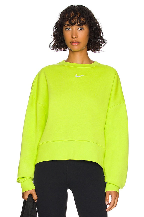 view 1 of 4 Essential Crewneck Pullover in Atomic Green