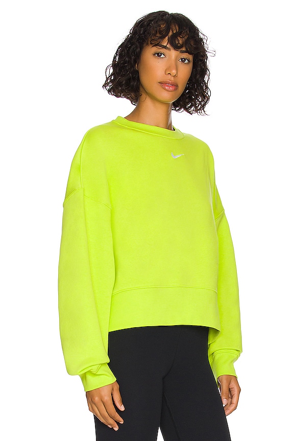 view 2 of 4 Essential Crewneck Pullover in Atomic Green