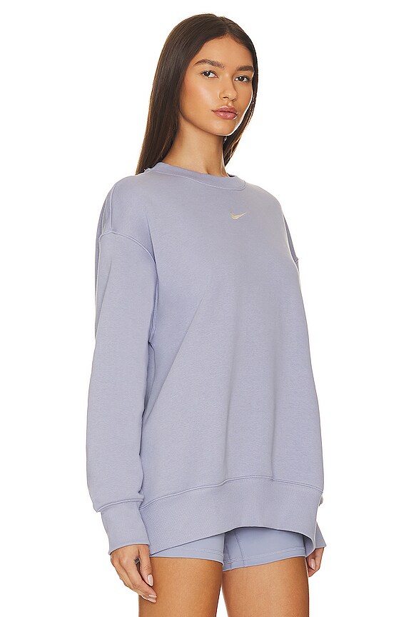 view 2 of 4 Sportswear Phoenix Fleece Oversized Crewneck Sweatshirt in Indigo Haze & Sail