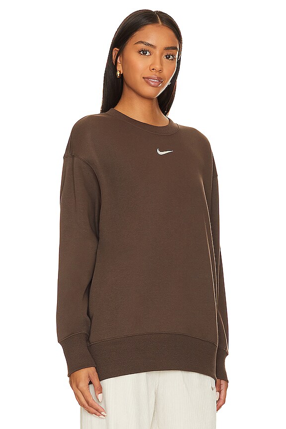 view 2 of 4 SUDADERA DE CUELLO REDONDO OVERSIZED in Baroque Brown & Sail