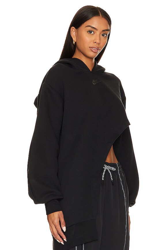 view 2 of 5 SWEAT À CAPUCHE ASYMÉTRIQUE in Black