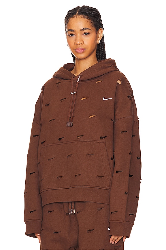 view 2 of 5 X Jacquemus Swoosh Hoodie in Cacao Wow