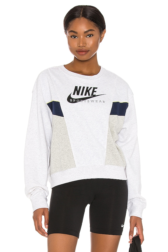 view 1 of 4 NSW Heritage Crew Fleece in Birch, Grey & Navy Heather