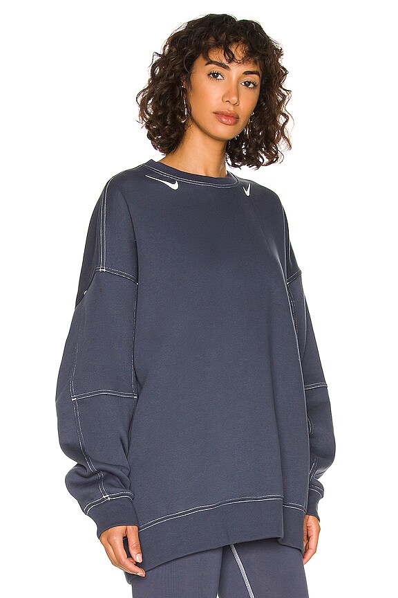 view 2 of 4 SUDADERA NSW FLEECE in Thunder Blue & White