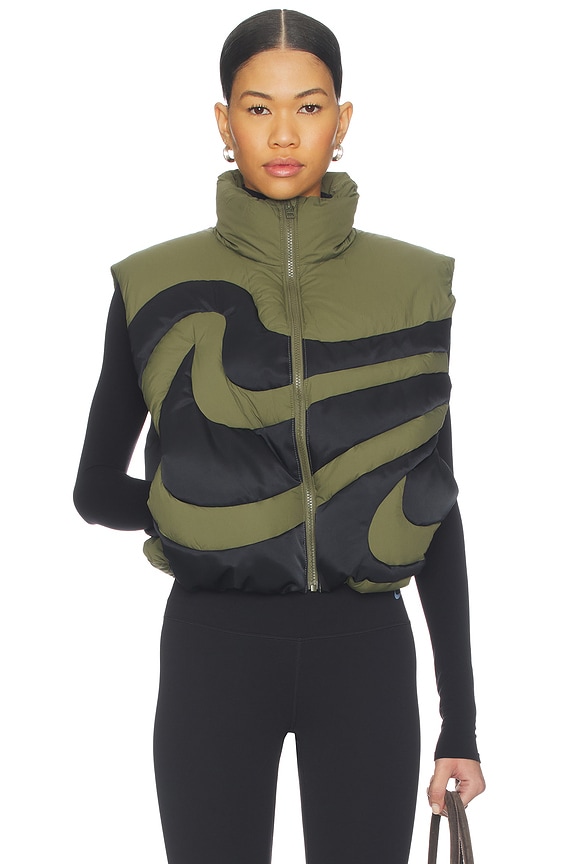 view 2 of 5 GILET in Medium Olive & Black