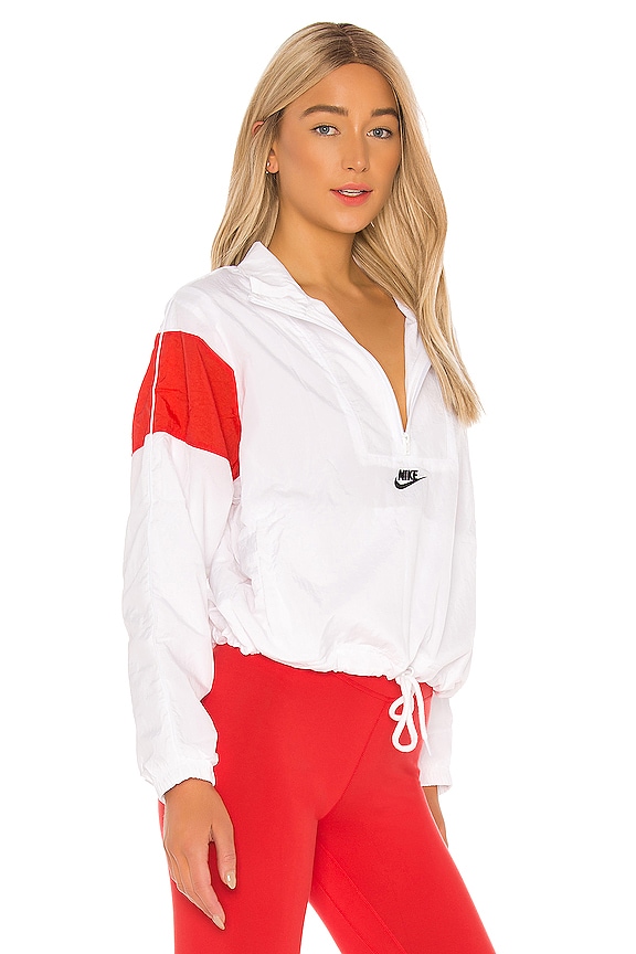 view 2 of 4 NSW Woven Jacket in White, Track Red & Black