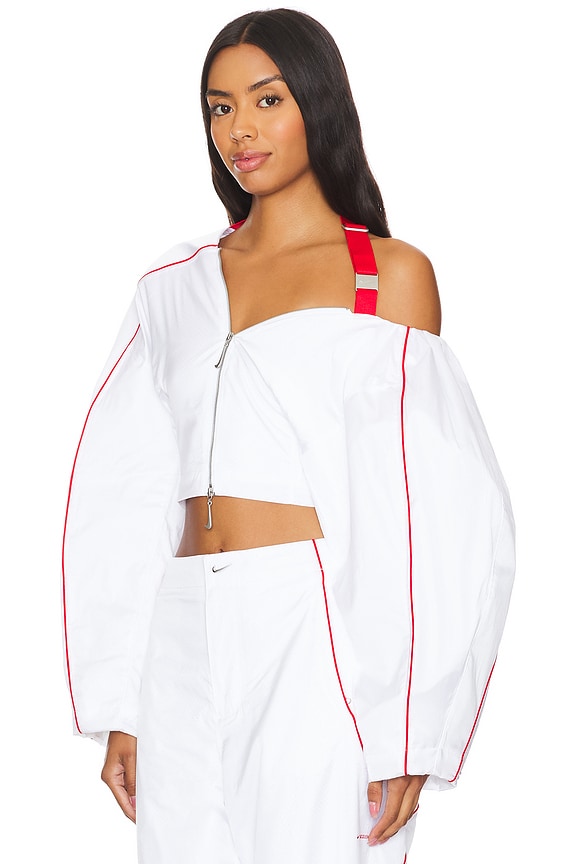 view 2 of 4 CHAQUETA DEPORTIVA in White & University Red