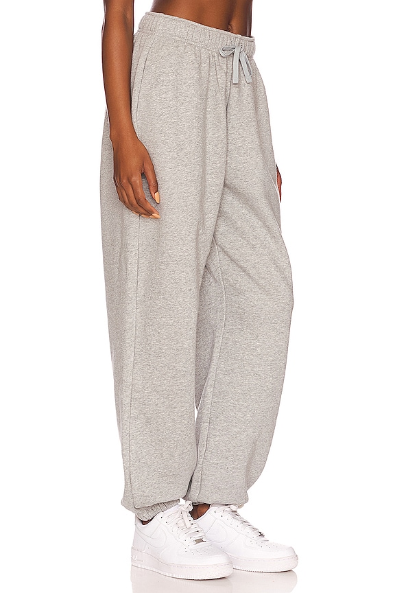 view 2 of 5 NSW Club Fleece Sweatpant in Dark Grey Heather & White