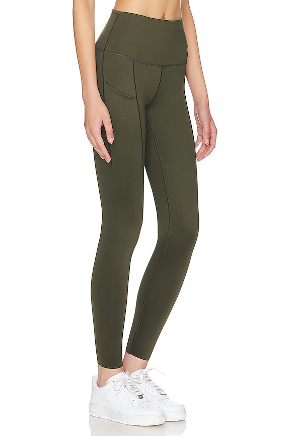 view 2 of 5 High Waisted Pocket Legging in Cargo Khaki