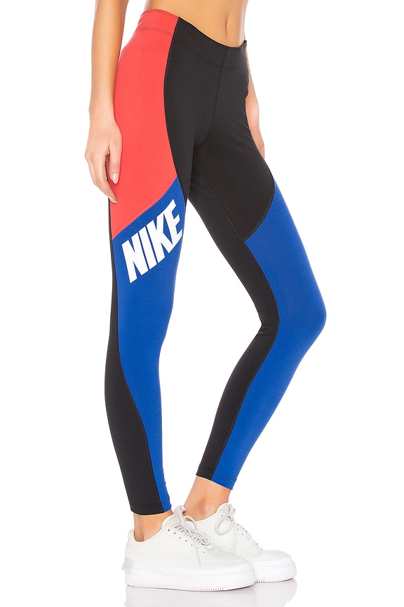 view 1 of 4 NSW Legasee Legging in Black, Ember, Royal & White