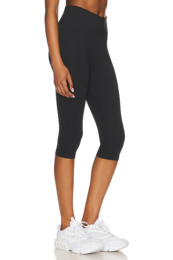 view 2 of 5 Mid-rise Capris in Black & White