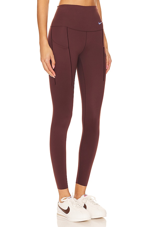 view 2 of 4 Firm-support High-waisted Leggings With Pockets in Earth & Black