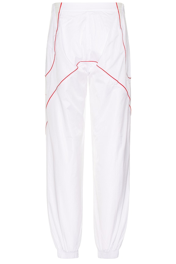 view 2 of 6 x Jacquemus Track Pant in White & University Red