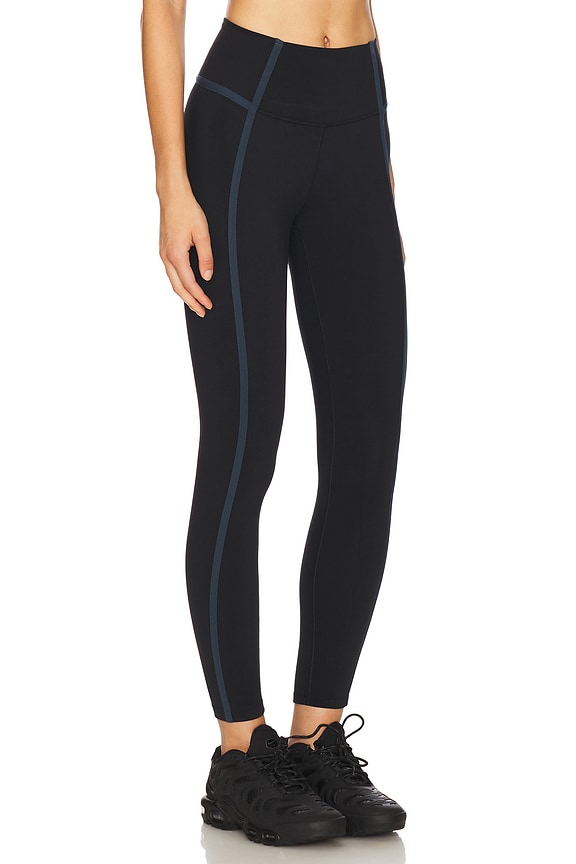 view 2 of 6 High Waisted 7/8 Leggings in Black & Navy