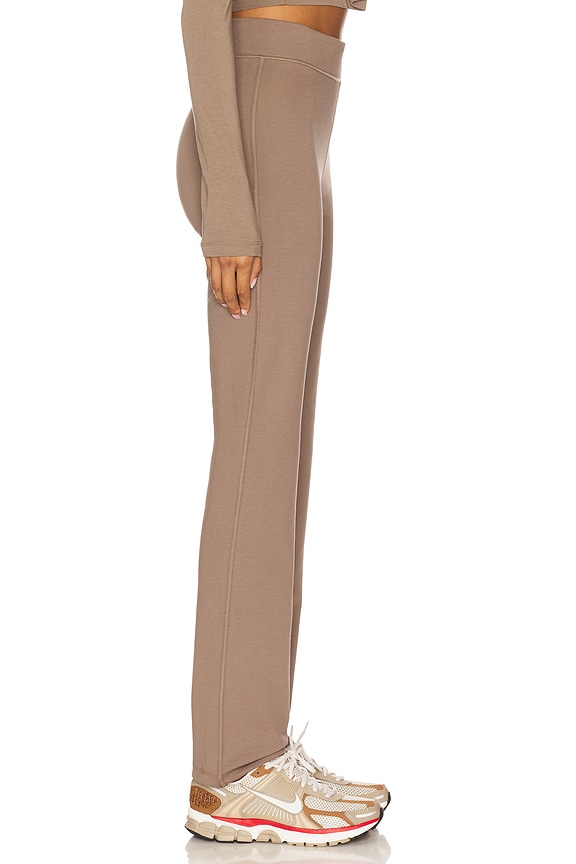 view 2 of 6 High Waisted Bootcut Pant in Mink Brown & Sail