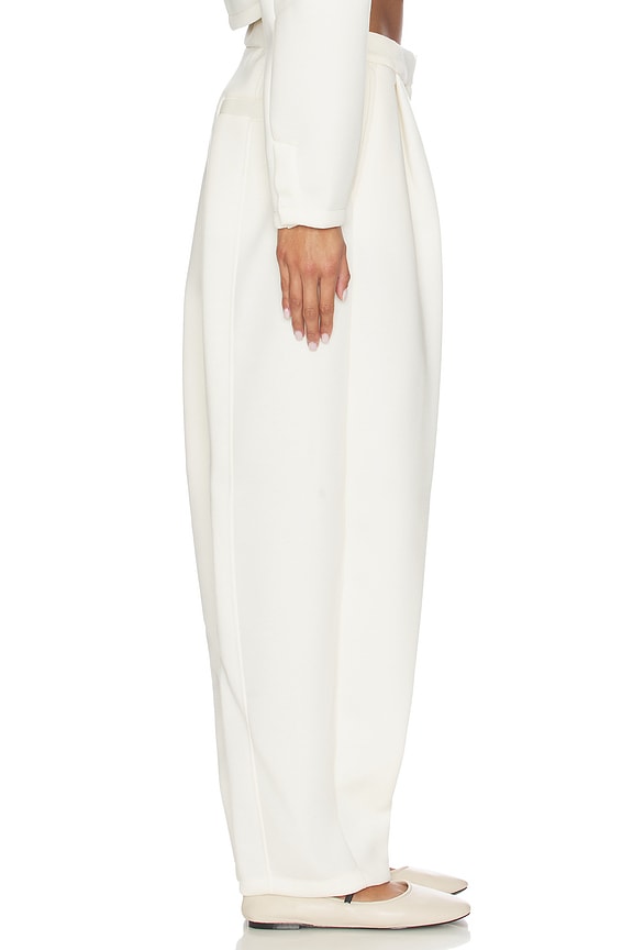 view 2 of 6 Trouser Pant in Pale Ivory & Sail