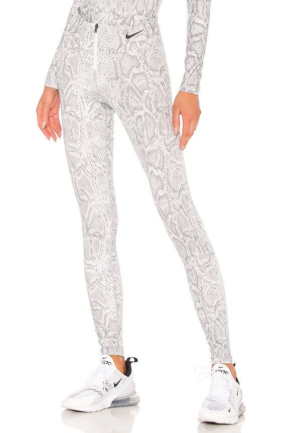 view 2 of 4 PYTHON 레깅스 in White & Black