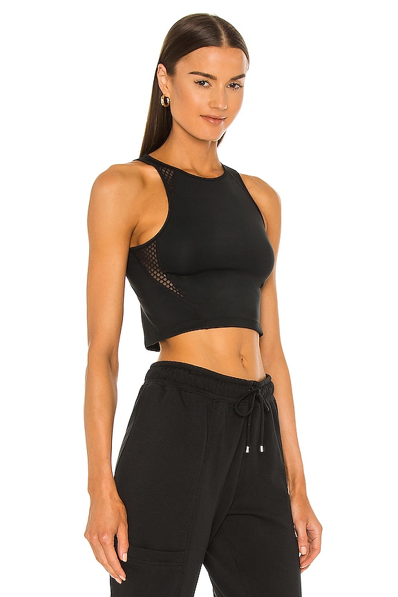 Mesh Inset Tops Nike NK Mesh Inset Crop Top in Black | REVOLVE