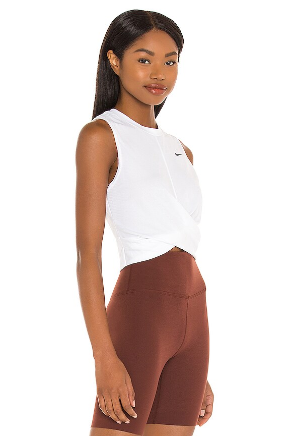 view 2 of 4 NK Dry Twist Crop Tank in White