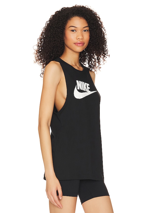 view 2 of 4 Sportswear Muscle Tank in Black & White