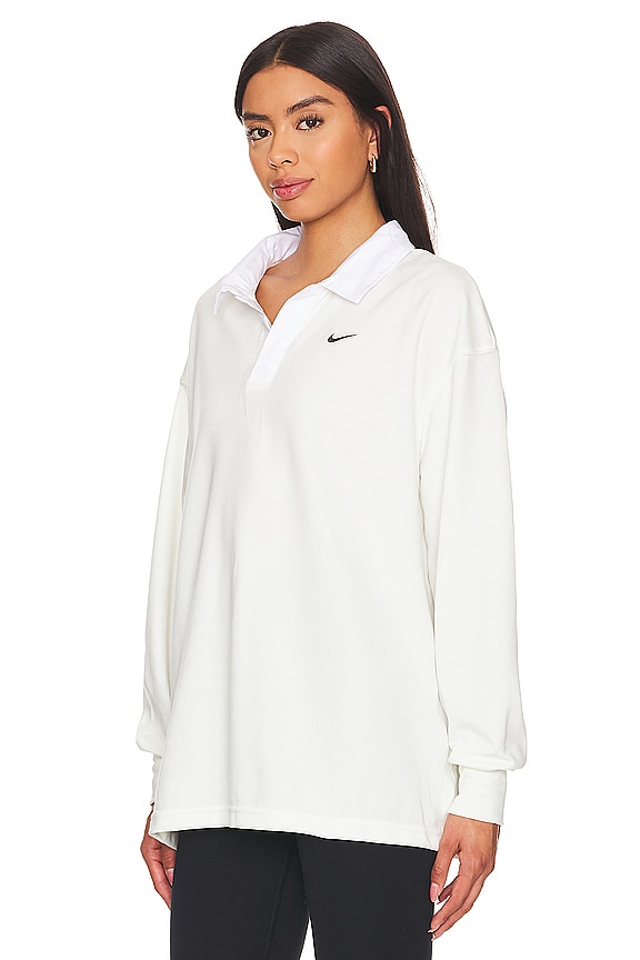 view 2 of 4 Sportswear Essential Long Sleeve Polo in Sail & Black