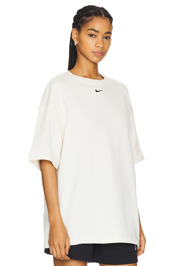 view 2 of 4 ФУТБОЛКА ESSENTIAL in Pale Ivory & Black