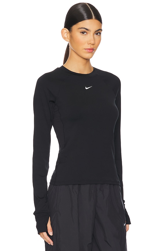 view 2 of 4 Dri-fit Baselayer Top in Black & White