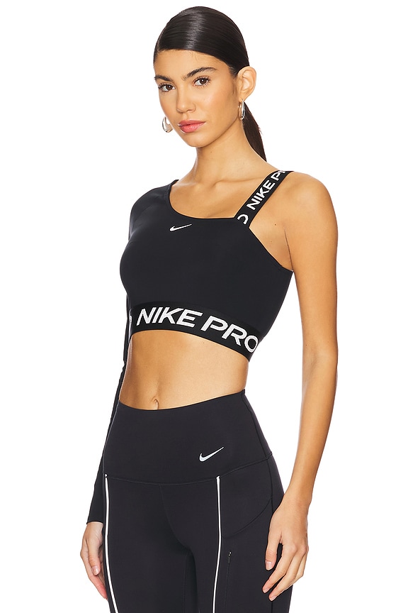 view 2 of 4 Shine Crop Top in Black & Reflective Silver