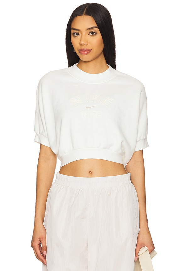 view 1 of 4 Fleece Crew Neck Top in Sail