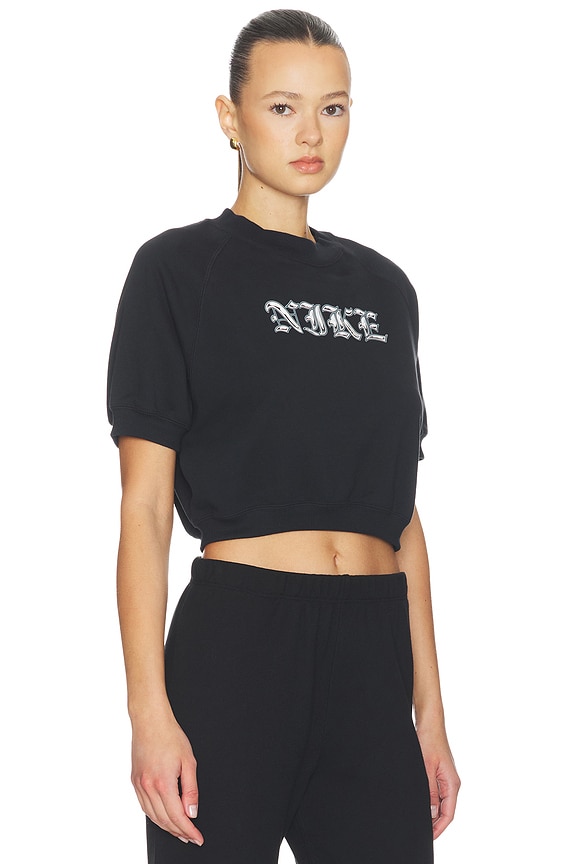 view 2 of 4 Crew Top in Black & Sail