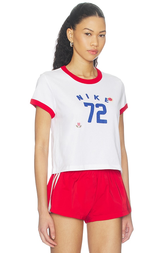view 2 of 4 Nsw Ringer Crew Tee in White & University