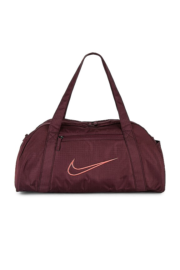 view 2 of 5 Nike Gym Club Bag in Burgundy Crush & Canyon Rust
