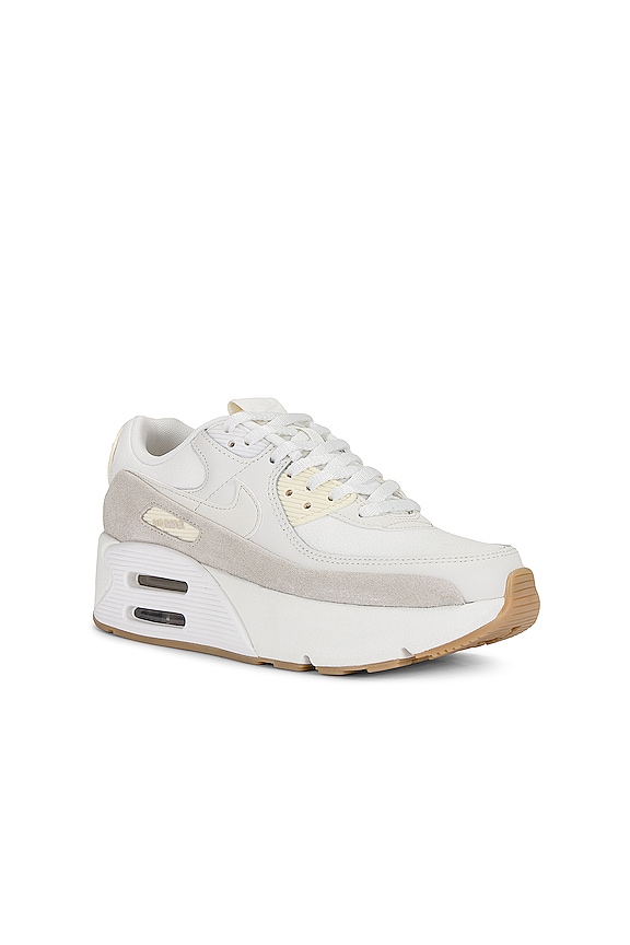 view 2 of 6 AIR MAX 90 LV8 スニーカー in Sail, Phantom, & Light Orewood Brown