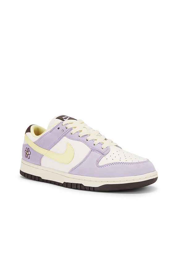 view 2 of 7 Dunk Low PRM Sneaker in Lilac Bloom, Soft Yellow, & Sail