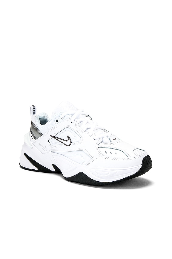 view 2 of 6 Women's M2k Tekno Sneaker in White, Grey & Black