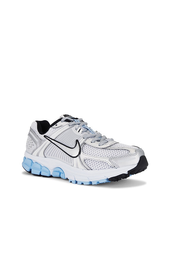 view 2 of 6 Zoom Vomero 5 Sneakers in White, Metallic Silver, & Pure Platinum