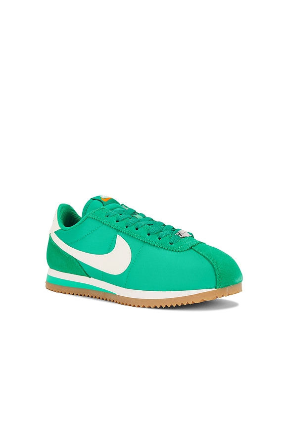 view 2 of 6 Cortez Textile Sneaker in Stadium Green, Coconut Milk, & Safety Orange