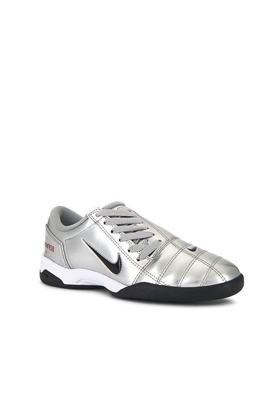 view 2 of 6 T90 SP Sneaker in Metallic Silver, Black & University Red