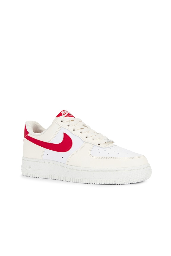 view 2 of 6 Air Force 1 '07 Next Nature Sneaker in Pale Ivory, University Red, White, & Sail