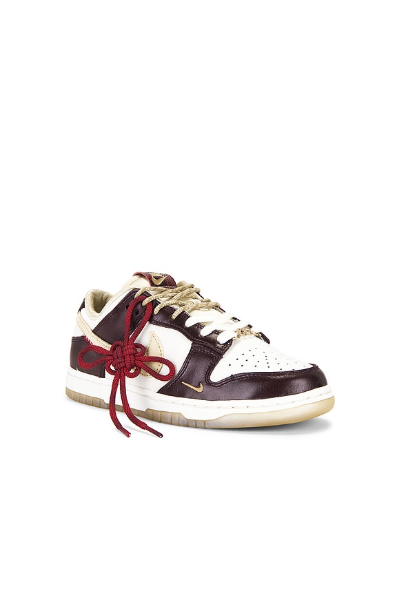 view 2 of 7 SNEAKERS DUNK LOW LX in Sail, Team Gold, & Burgundy Crush