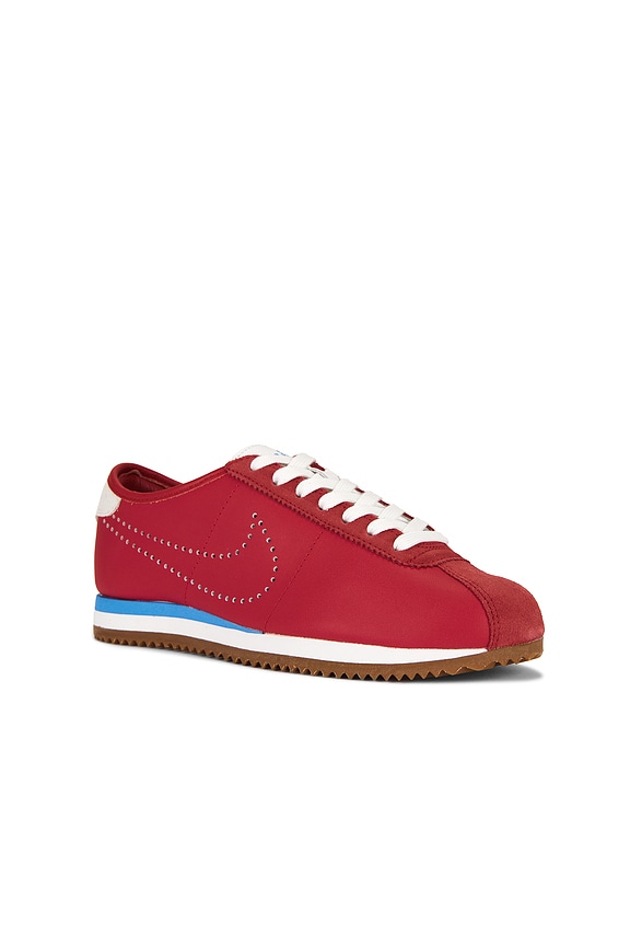 view 2 of 6 Cortez Lt Sneaker in University Red, Summit White, Gum Medium Brown, & University Blue