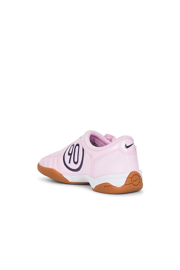 Nike T90 Patent Sneaker in Pink Foam, Midnight Navy, & White | REVOLVE