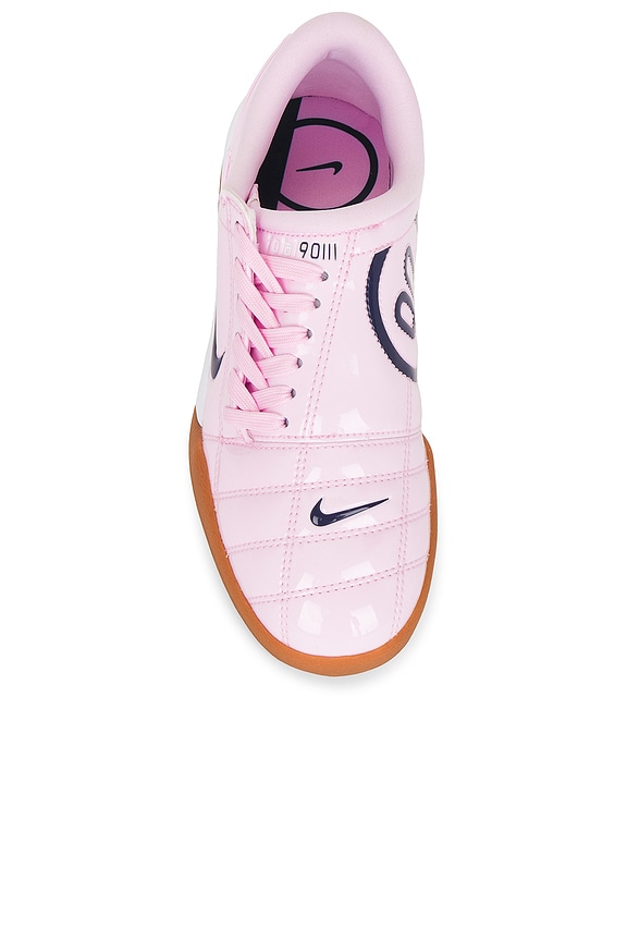 Nike T90 Patent Sneaker in Pink Foam, Midnight Navy, & White | REVOLVE