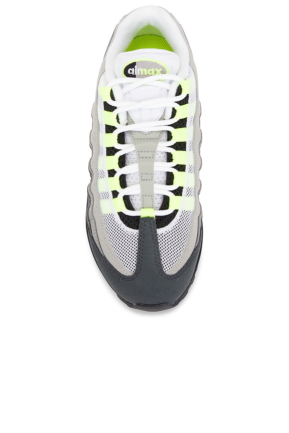 Nike Air Max 95 Big Bubble Sneaker in Black, Neon Yellow