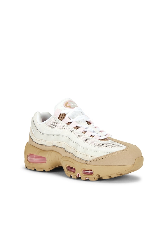 view 2 of 6 Air Max 95 Sneaker in British Khaki, Phantom Linen, Sanddrift, Light Orewood Brown, Medium Soft Pink
