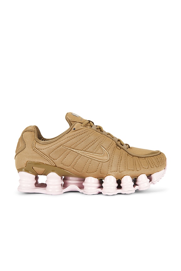 view 1 of 6 Shox TL NA12 Sneaker in Filbert, Pink Foam, Metallic Silver, Dark Hazel Multi Color